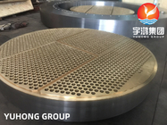 Geschmiedete Rohrplatte aus Kupferlegierung ASTM B171 für Druckbehälter/Wärmetauscher