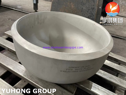 ASME SA403 WP304-S Edelstahlkappe Große Größe 40 Zoll Butt Weld Pipe Fitting PT