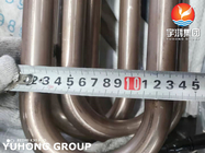 Nahtloses U-Rohr ASTM B111 C70600 verkupfern Kupferlegierungs-das Verbiegen des Nickel-90/10