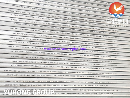 ASTM A213 TP304 1.4301 Nahtloser Rohr austenitisch für hohe Temperaturen
