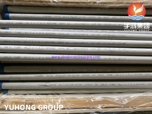 ASTM A213 TP304 1.4301 Nahtloser Rohr austenitisch für hohe Temperaturen