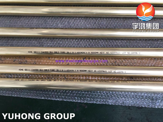 ASTM B111 C44300 / DIN CuZn28Sn1 Seamless Tube aus Messing
