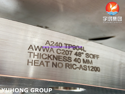 ASTM A240 F904L / UNS N08904 AWWA C207 Ringflansche für Wasserwerke