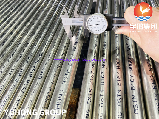 Kernreaktor Gebrauchtrohr ASTM B167 Inconel 600 / UNS N06600 Nahtloser Typ