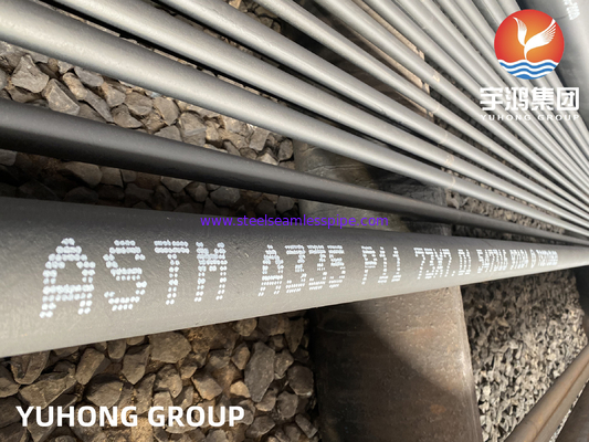 A335 P11 Seamless Pipe aus ferritischer Stahllegierung, warm bearbeitet und gut schweißbar, für Dampfleitungen und Kessel