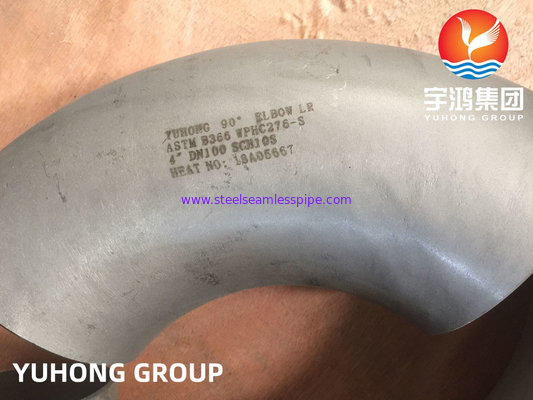 Edelstahl-Ellbogen-Fitting B16.9 ASTM B366 C276 für Öl-Gas