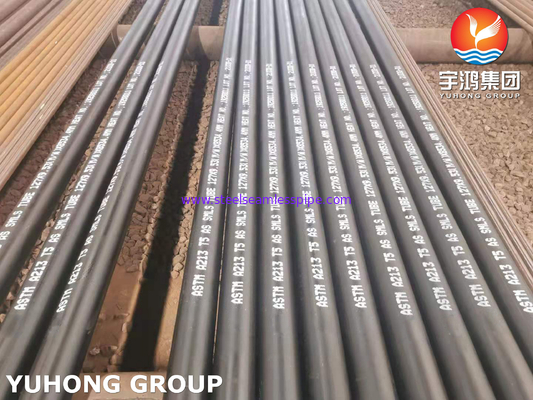 Rohr für den Kessel ASTM A213 Klasse T5 Seamless Tube aus Legierungsstahl schwarz für den Kessel lackiert