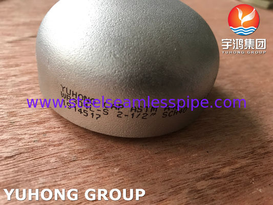 A403 WP304L-S Kappe, B16.9 Kohlenstoffarmer Edelstahl Stumpfschweißfitting für den Wasserbau