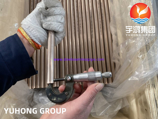 90/10 Seamless Tube aus Kupfer-Nickel-Legierung, ASTM B111 C70600, Anwendbar für Offshore- und Marineingenieurwesen