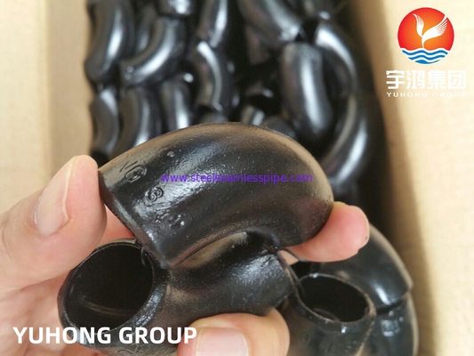 Schwarze Öloberfläche Kohlenstoffstahl nahtlose Fittings ASTM A234 WP9 WP11, Ellenbogen,Tee,Cap,Schwarze Farbe für Öl und Gas