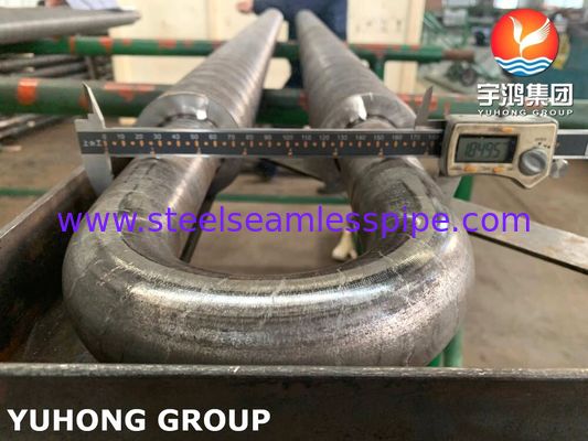 Kohlenstoffstahl U Bend Solid Fined Tube, Hochfrequenz geschweißte Flosse mit A106 Gr.B Rohr verwendet in Economizer