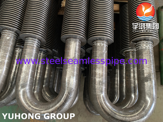 U Bend Fin Tube, ASTM A106 Gr. B Hochfrequenzgeschweißtes Finnenrohr für Wärmetauscher