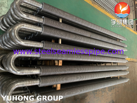 U Bend Fin Tube, ASTM A106 Gr. B Hochfrequenzgeschweißtes Finnenrohr für Wärmetauscher