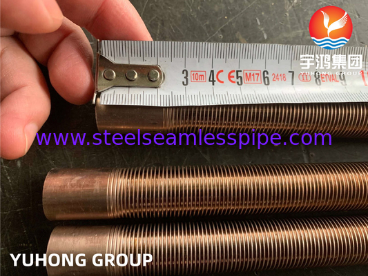 ASTM B111 UNS C70600 Kupfer-Nickel-Legierrohr Wärmetauscher Niedrigflossenrohr