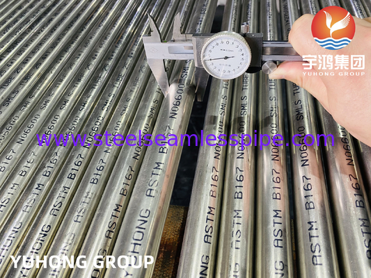 ASTM B167 Nahtlose Rohre und Rohre aus Inkonel 600 N06600 Nickellegierung