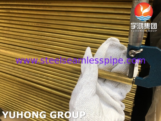 ASTM B111 C68700 Nahtloser Wärmetauscher und Kesselrohr aus Messing aus Aluminium