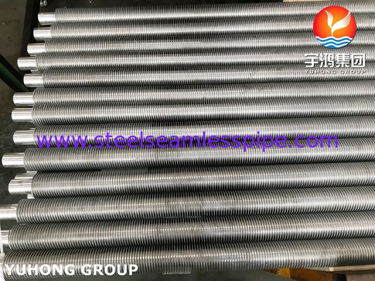 TP304 aus Edelstahl extrudierte Flossenröhre mit Aluminiumflossen für den Ökonomizer