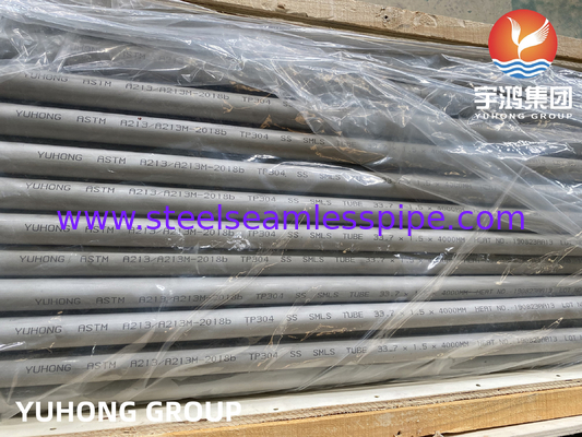 ASTM A213 / ASME SA213 TP304 Nahtloser Wärmetauscher aus Edelstahl