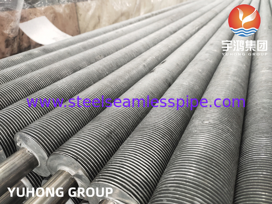 Extrudierte Flossenröhre aus Edelstahl Flossenröhre ASME SA249 TP304 Aluminium1060 Heizkörper Wärmetauscher Luftkühler Anwendung