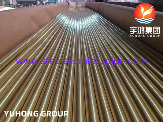 ASME SB111 C44300 / CuZn28Sn1 / CZ111 Seamless Condenser Tube aus Messing