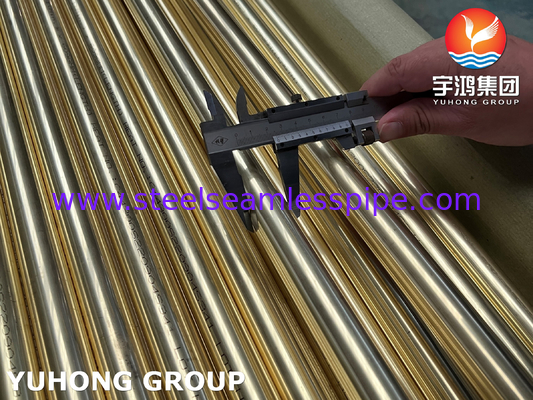 ASME SB111 C44300 / CuZn28Sn1 / CZ111 Seamless Condenser Tube aus Messing