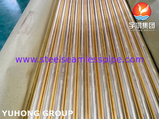 ASME SB111 C44300 / CuZn28Sn1 / CZ111 Seamless Condenser Tube aus Messing