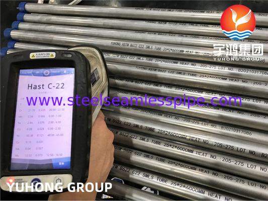 ASME SB622 N06022 Hastelloy-C22-Nickellegierte Stahlnahtrohr