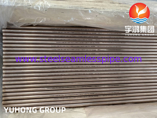ASME SB111 UNS C70600 CuNi 90/10 Seamless Tube aus Kupfernickellegierung