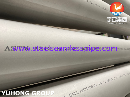 ASTM A312 UNS 31254 Nahtlose austenitische Rohre aus Edelstahl