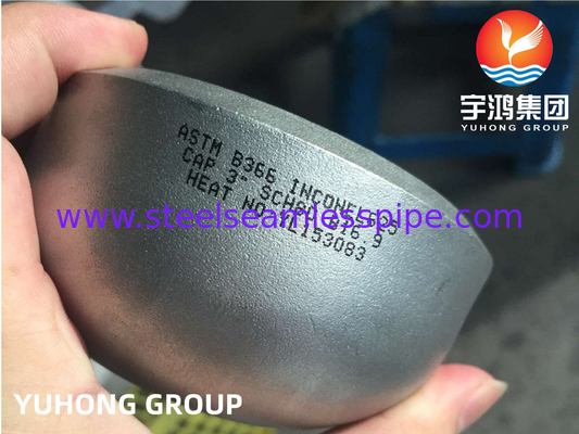 ASTM B366 Inkonel 625 / UNS N06625 Endkappe Nickellegierung Stahl Buttweld Fitting