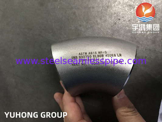 ASTM A815 WP-S UNS S32750 S32760 Elbow 90DEG LR 2'' SCH10S Gas- und Ölrohre, Luftdampf Erdölgas Wasser B16.9