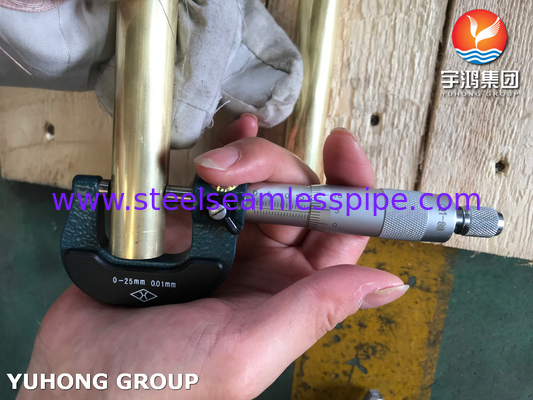 ASTM B111 C44300 Seamless Tube aus Kupferlegierung für den Wärmetauscher