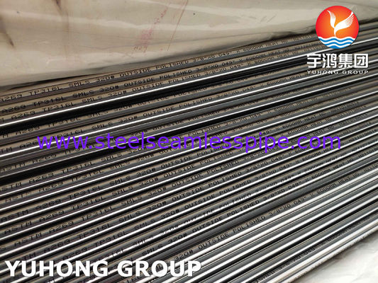 ASTM A269 TP316L Edelstahl helle gegießte Röhre Polish Finishing 320 Grit Tubing
