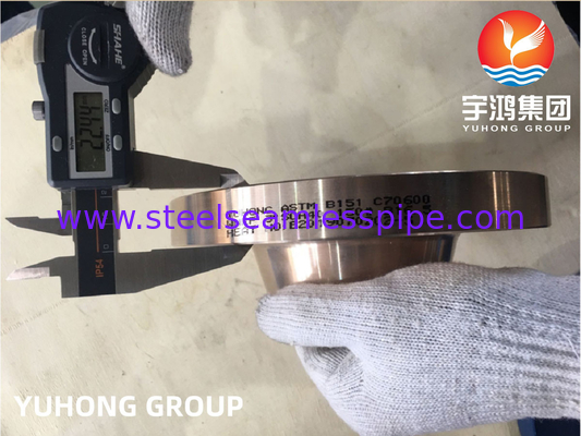 ASTM B151 C70600 1-1/4&quot; SCH40 #150 WN Kupfernickelflächen ASME B16.5