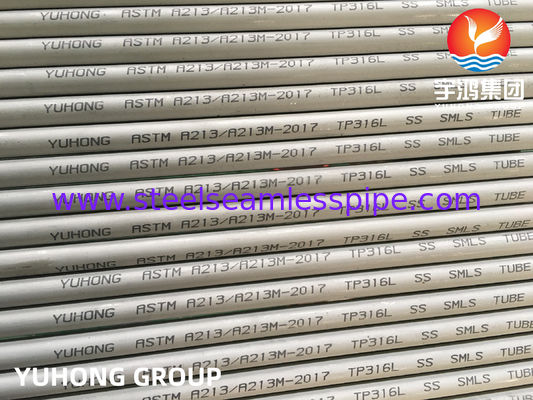 ASME SA213 TP316L 35x2x8000MM nahtloses eingelegtes Kesselrohr für Wärmetauscher