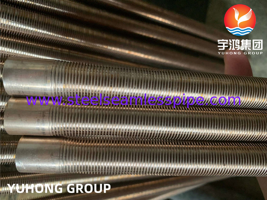 ASTM B111 C70600 Kupfer-Nickel-Rohr mit niedrigem Flossen O61