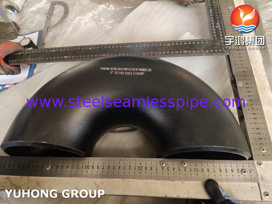 ASTM A234 WP9 Kohlenstoffstahl 180-Grad-Bogen Stumpfschweißfittings