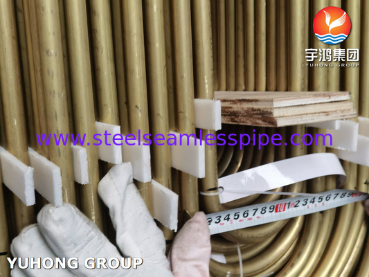 ASTM B111 UNS C68700 Aluminium-Brassrohr nahtloser U-Bend-Wärmetauscherrohr
