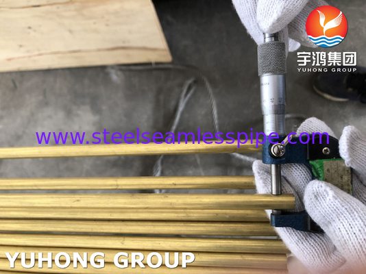 ASME SB111 C70600 C68700 C71500 C44300 Nahtloser Rohr 100% HT 15,88 X 1,24 X 6096MM