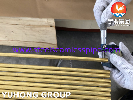 ASTM B111 C68700 Aluminium-Brassrohr Kupferlegierte Rohr EN 10204/3.1B
