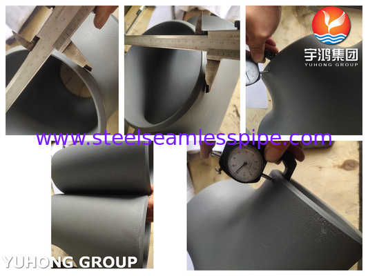 ASME B16.9 ASTM A234 WPB Carbon Steel Pipe Fittings Schwarz beschichtete Fittings