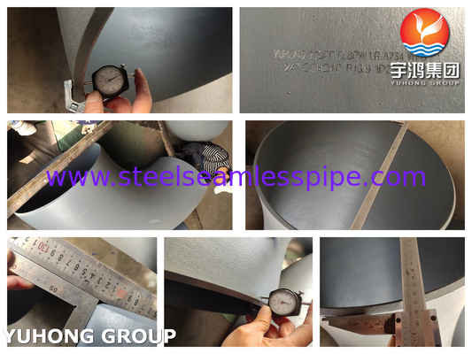 ASME B16.9 ASTM A234 WPB Carbon Steel Pipe Fittings Schwarz beschichtete Fittings