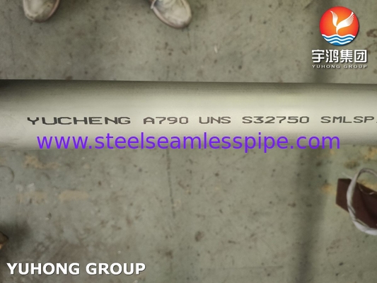 Wasseraufbereitung ASTM A790 UNS S32750 Nahtlose Super-Duplex-Rohre aus Edelstahl