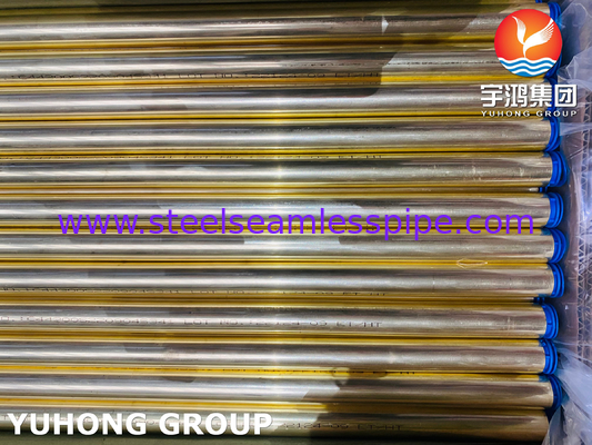 ASTM B111 C44300 / DIN CuZn28Sn1 Seamless Tube aus Messing