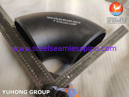 ASTM A234 WP9 Kohlenstoffstahl 180-Grad-Bogen Stumpfschweißfittings