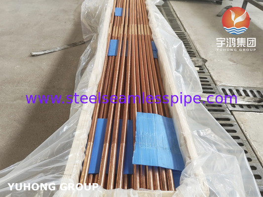 C12200 Integral Low Fined Tube Kupferlegierung Fin Tube für Verdampfer