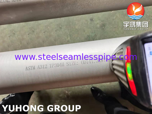 ASTM A312 TP304H / 1.4948 Edelstahlrohr eingelegt nahtloses Rundrohr