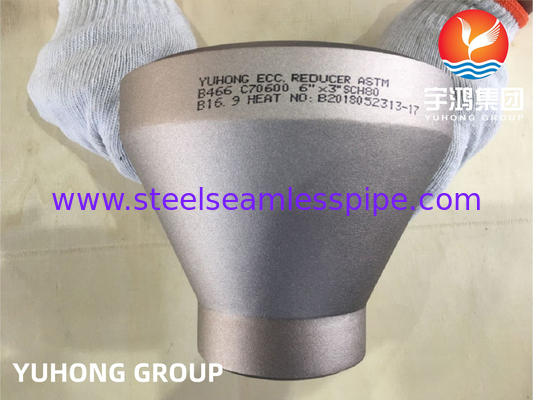 ASTM B466 C70600 Kupfer-Nickel-Legierung Fitting Konformitätsreduktor B16.9