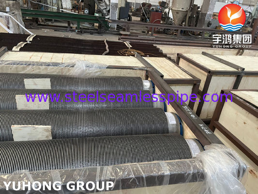 Maßgeschneiderte polierte legierte Stahl HFW Spiralgeschweißte Rippenrohr für Wärmeübertragung