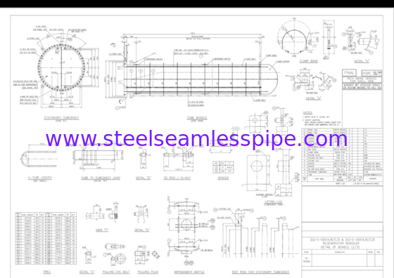 Edelstahlseamless U-Bend Tube SA213 TP316L Rohrbund für Regenerator Reboiler Ölraffinerie